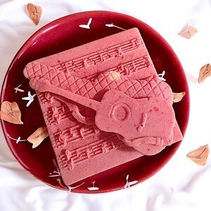 Cherry mint Soap handmade scented guitar 2.5x2.5in 6oz oatmeal based